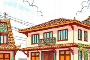 灰岩笔记悬疑漫画封面，岩石纹理与手写笔记页