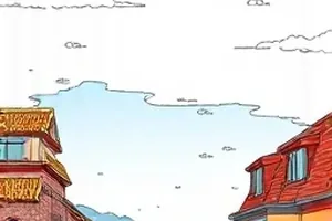 潮汐手记治愈漫画封面，海边邮差与涨潮的礁石