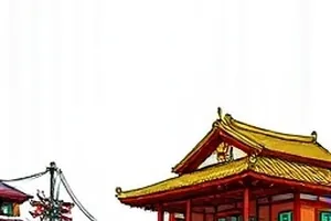 山海札记奇幻漫画封面，异兽剪影与手绘地图纹路